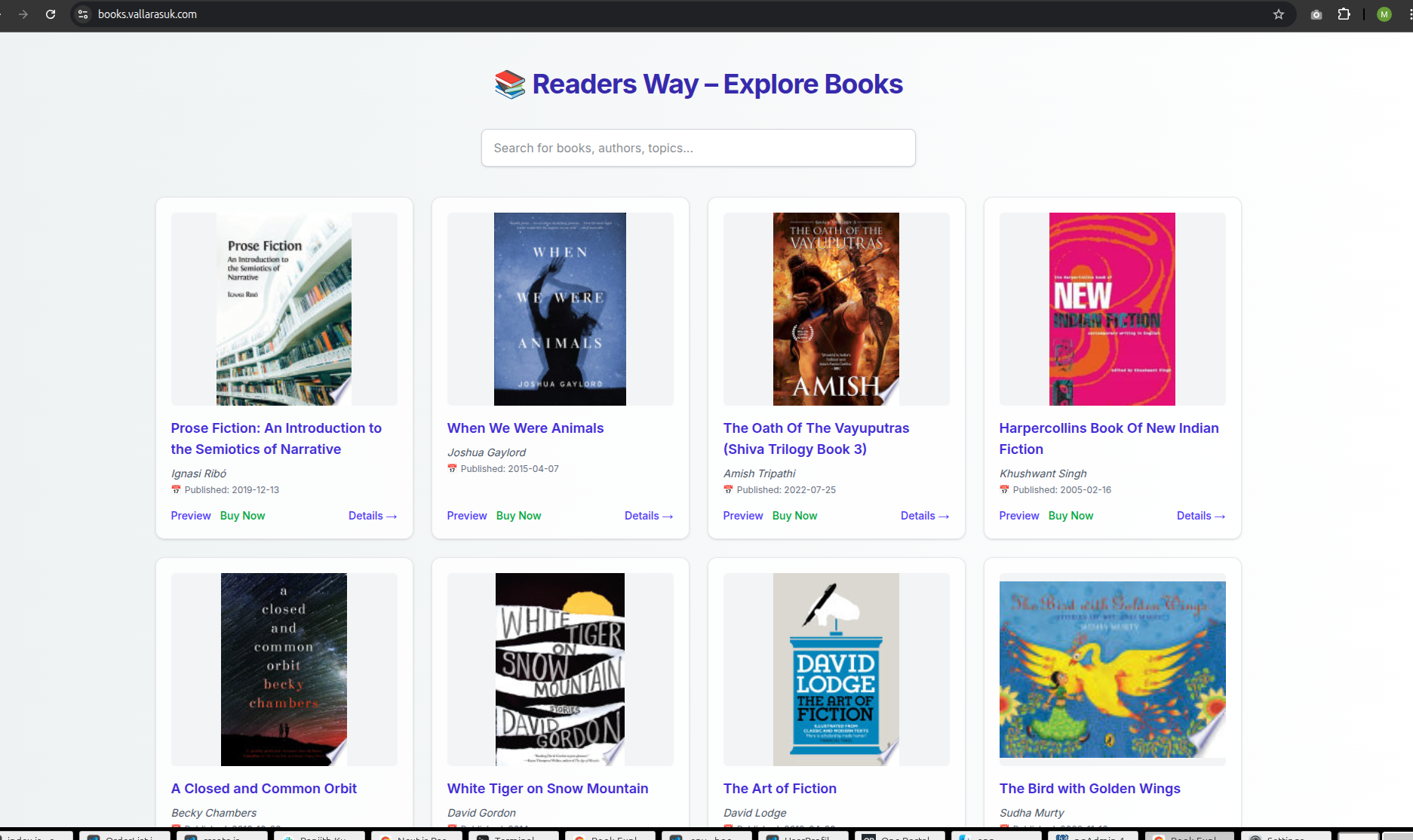 Books Discovery Project