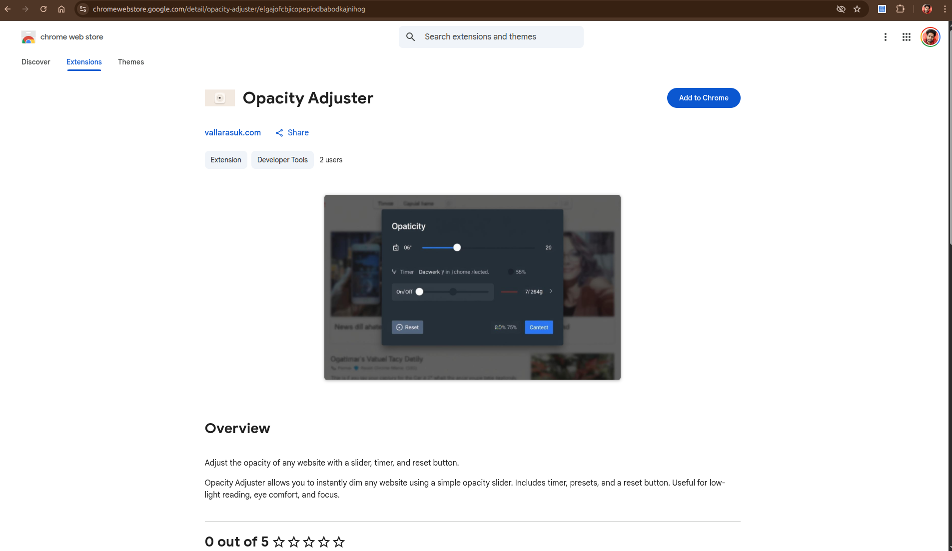Opacity Adjuster Project